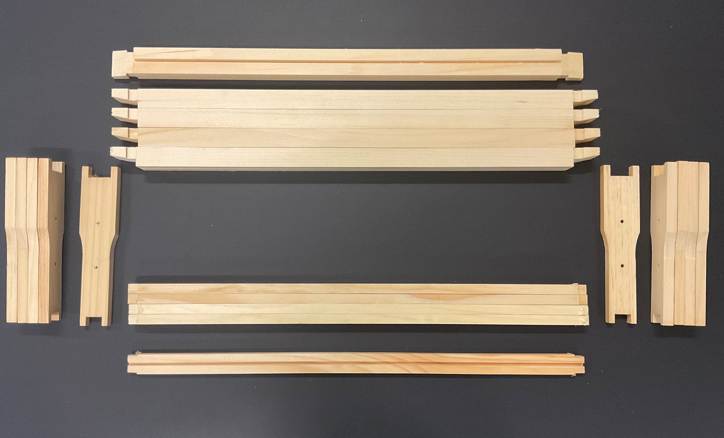 5 Pack Medium Honey Frame (Unassembled)
