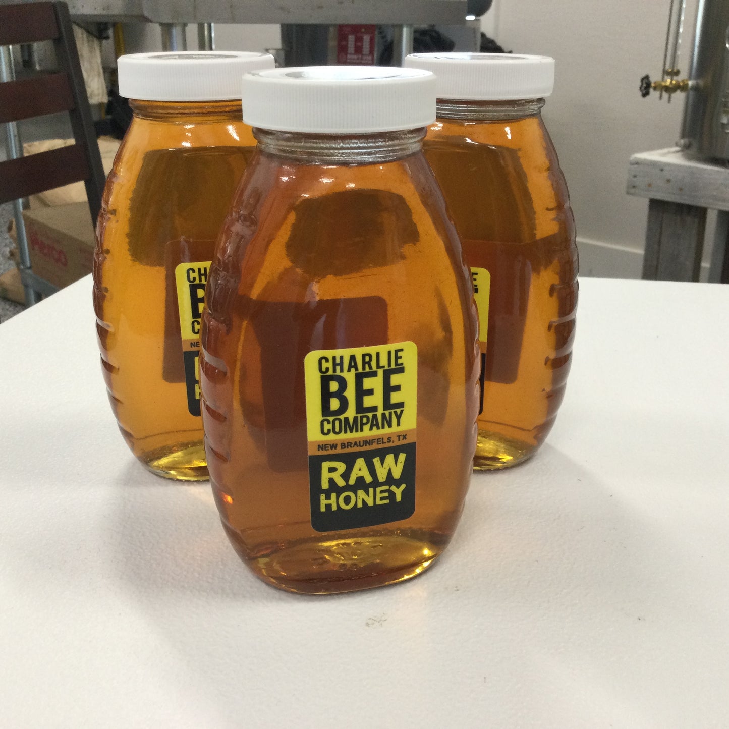 1 lb glass jar honey